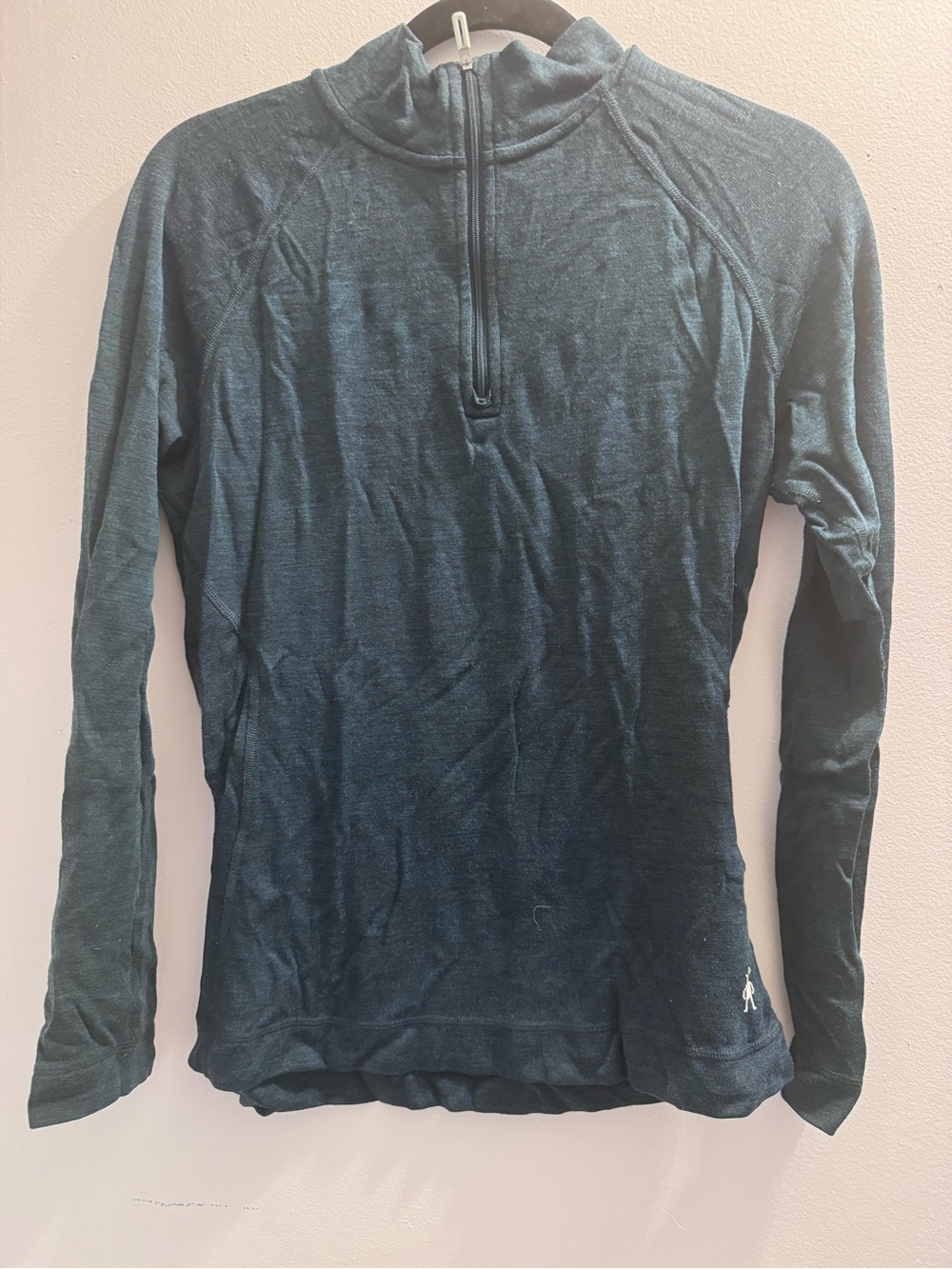 Smartwool Women's Long-Sleeve Half-Zip Top - Teal/Blue - L